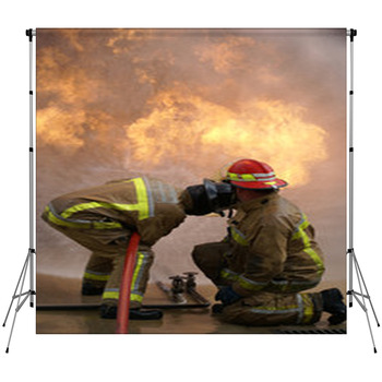 Explosion And Fire Fleece Backdrop