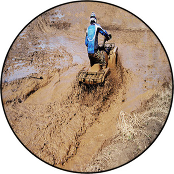 Extreme Driving ATV. Round Rug