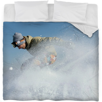 Extreme Snowboarding Fleece Bed Blanket