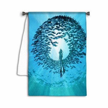 Eye Of The Ocean Towel