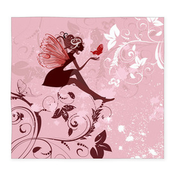 Fairy Pattern Grunge Custom Size Floor Mat