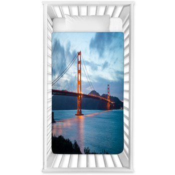 Famous Golden Gate Bridge In San Baby Crib Comforter