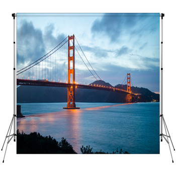 Famous Golden Gate Bridge In San Custom Size Backdrop