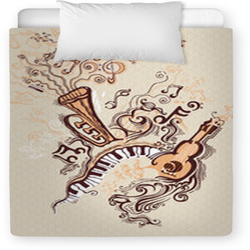 Fantasy Illustration On A Musical Theme. Toddler Duvet