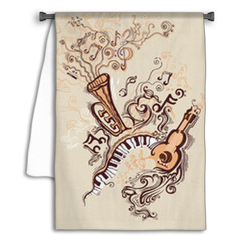 Fantasy Illustration On A Musical Theme. Towel