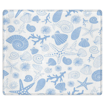 Fantasy Maritime Seamless Pattern Area Rug