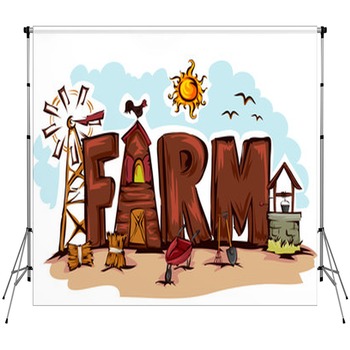 Farm Design Custom Size Backdrop