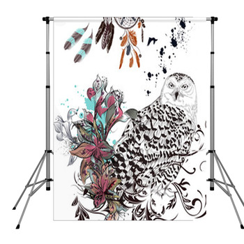 Fashion Background With Owl Pole Pocket Backdrop