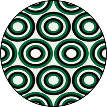 Fashion Pattern With Squares And Stars Round Rug