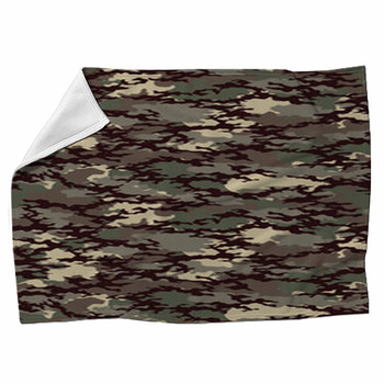 Fashionable Camouflage Pattern Military Fleece Blanket