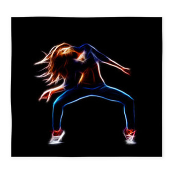 Female Hip Hop Dancer Custom Size Floor Mat