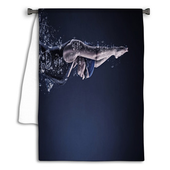 Female Swimmer Concept Image Towel