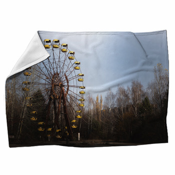 Ferris Wheel Of Pripyat Ghost Town 2019 Fleece Blanket