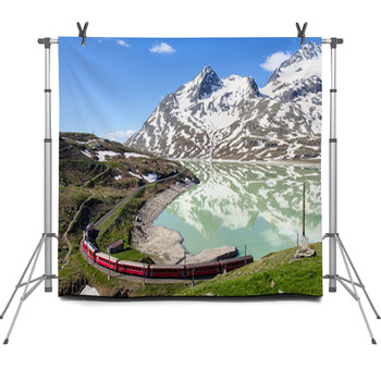 Ferrovia Retica - Passo Del Bernina (CH) Fleece Backdrop
