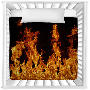 Feuer Hintergrund Baby Crib Comforter