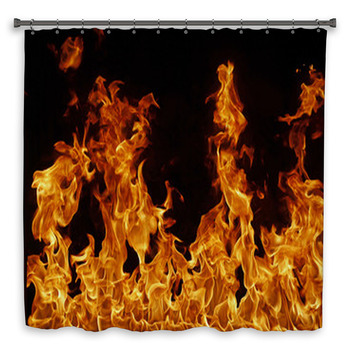 Feuer Hintergrund Shower Curtain