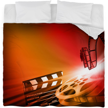 Film Background Fleece Bed Blanket