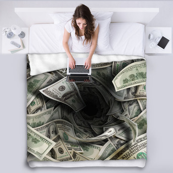 Financial Tunnel Fleece Blanket