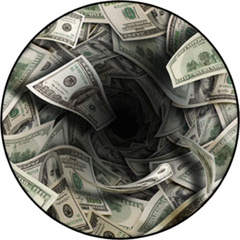 Financial Tunnel Round Rug