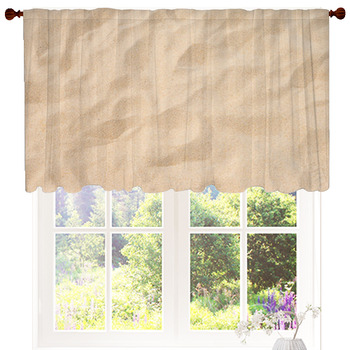Fine Beach Sand In The Summer Sun Custom Size Valance