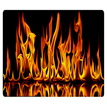 Fire And Flames Bath Mat
