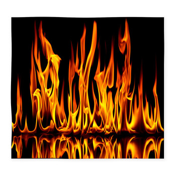 Fire And Flames Custom Size Floor Mat