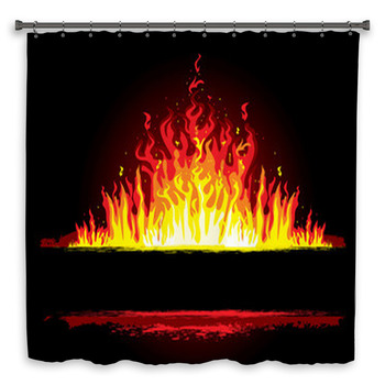 Fire Background Shower Curtain