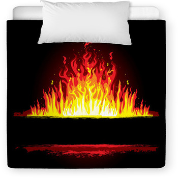 Fire Background Toddler Comforter
