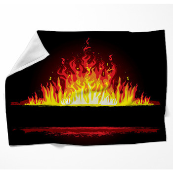 Fire Background Woven Throw Blanket