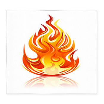 Fire Custom Size Floor Mat