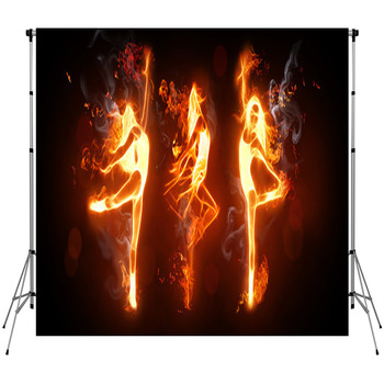 Fire Dance Fleece Backdrop