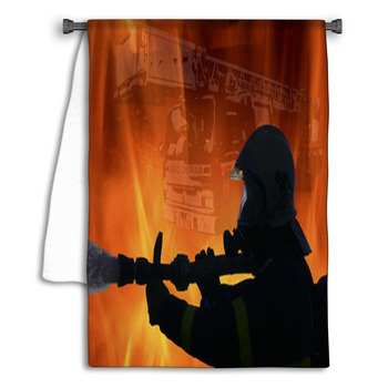 Fire Destroys Firefighter Towel