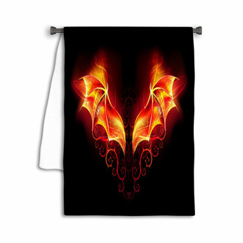 Fire Dragon Wings Towel