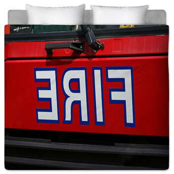 Fire truck Comforters, Duvets, Sheets & Sets | Personalized