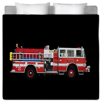Fire Truck Comforters Duvets Sheets Sets Personalized