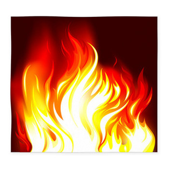 Fire Flames Background Custom Size Floor Mat