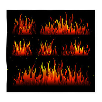 Fire Flames Custom Size Floor Mat