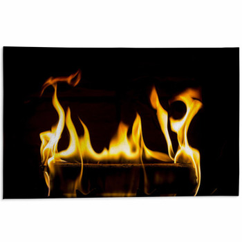 Fire Log Area Rug