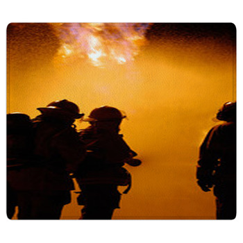 Fire Teamwork Bath Mat