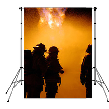 Fire Teamwork Pole Pocket Backdrop