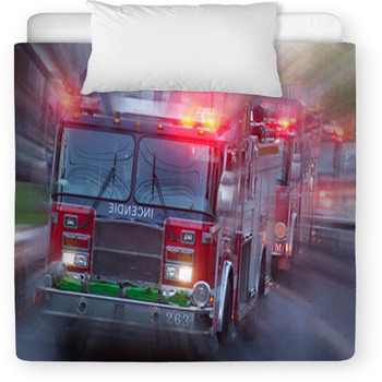Fire Trucks Toddler Duvet