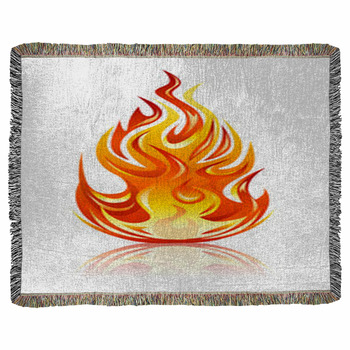 Fire Woven Throw Blanket