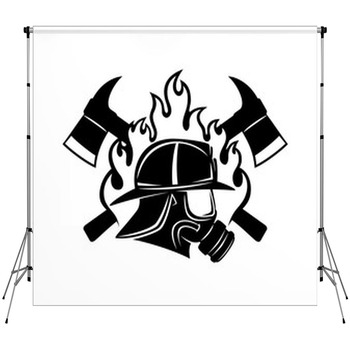 Firefighter Sign Custom Size Backdrop