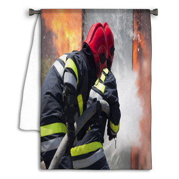 Firefighters In Action Towel