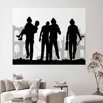 Firefighter Wall Decor In Canvas
