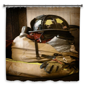Fireman Custom Size Shower Curtain