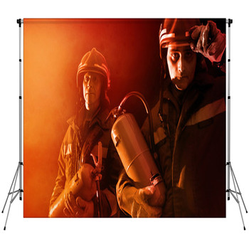 Firemen Fleece Backdrop