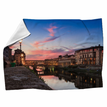 Firenze Al Tramonto Fleece Blanket
