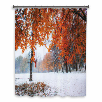 First Days Of Winter Custom Size Shower Curtain