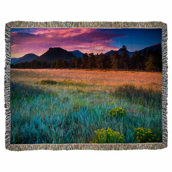 First Rays Of Sunlight Woven Throw Blanket